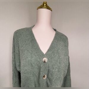 Forever 21 Sage Button-Up Cardigan